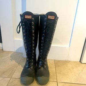 Hunter Boots with laces